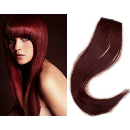 99-wig-τρέσα-μαλλιών-ίσια-60cm-με-κλιπς-χρώμα-κόκκινο